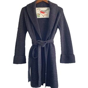 Anthropologie Robin Sweater Wool Wrap  Cardigan Jacket